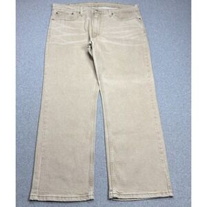 Levis 559 Jeans Mens 38x30 Khaki Relaxed Fit Straight Leg Denim Twill Ranch Farm